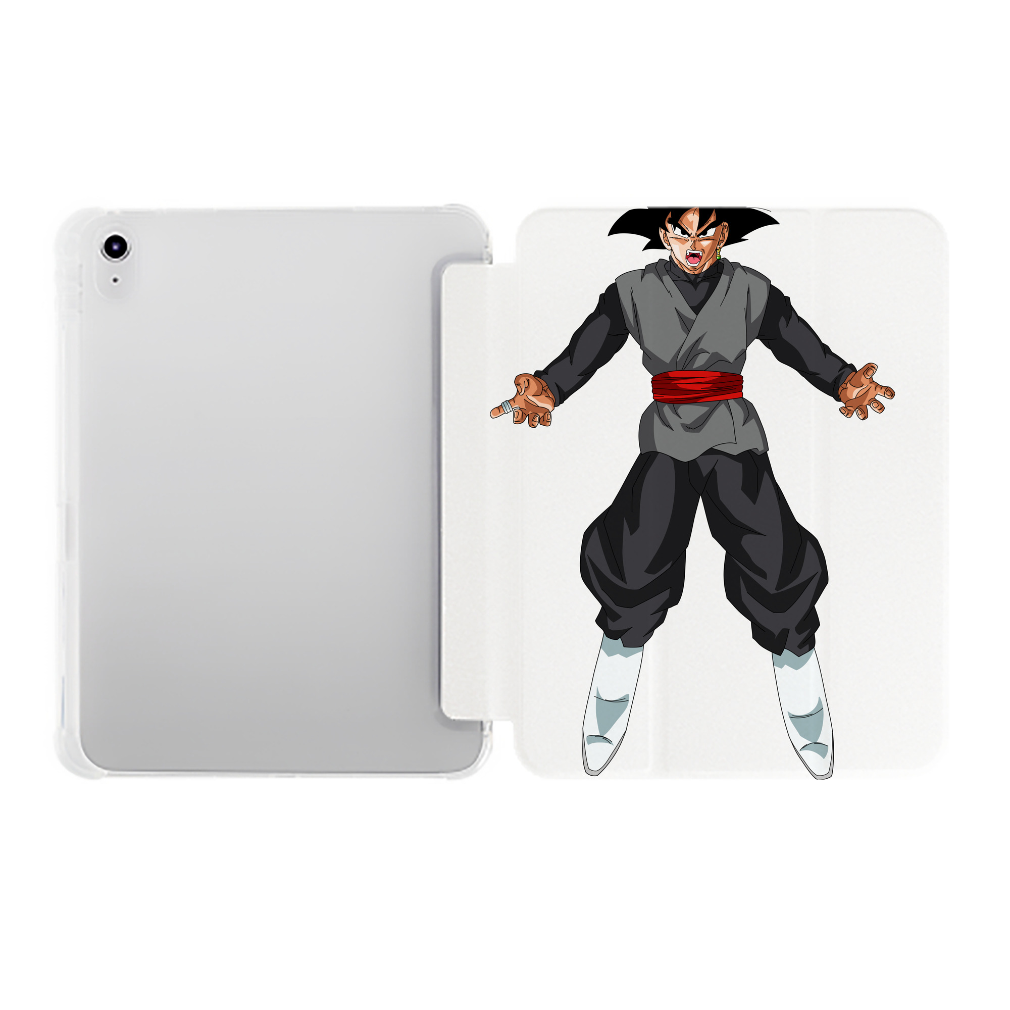 （画像用） ドラゴンボール ベジータ四世（Bejīta Yonsei）DRAGON BALL Vegeta IV IPad ケース ペン収納付き 三つ折りスタンド PUレザー×シリコン 対応機種9.5/10.5/10.9インチ